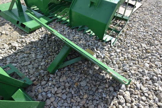 Receiver hitch skid steer trailer movers