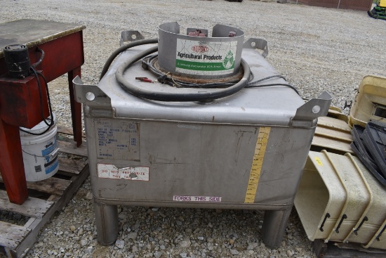 SST 150 gal SS tank w/ pump & meter