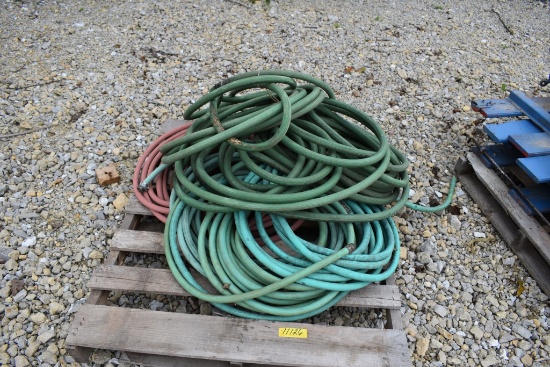 Skid of garden hose