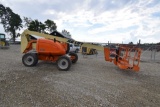 2005 JLG 600A , 4WD, 60ft boom lift, 39ft horizontal reach, basket controls