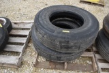 Goodyear radial 12R22.5 tires (2)