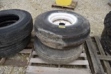 (2) 5 bolt wagon tires & rims