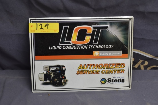 LCT metal sign
