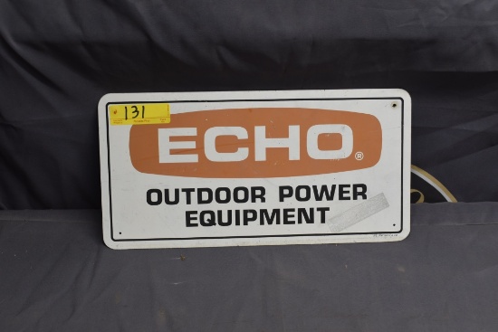 Echo metal sign