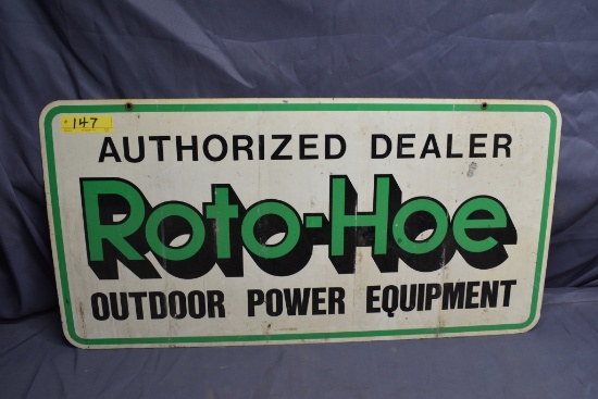 Roto-Hoe metal sign