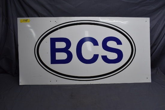 BCS metal sign