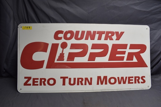 Country Clipper metal sign