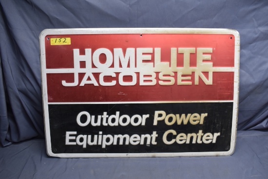 Homelite Jacobsen metal sign