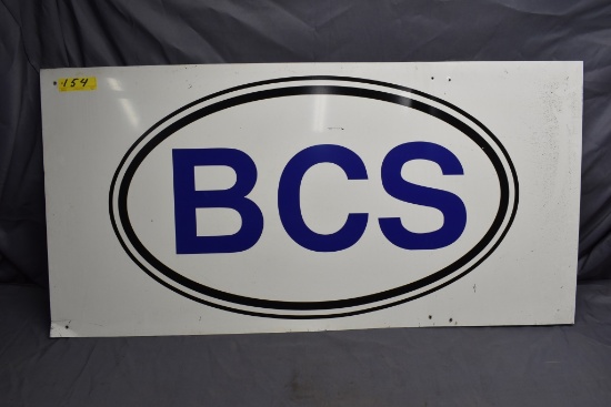 BCS metal sign