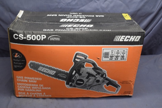 ECHO CS-500P 20in bar, gas engine, NEW IN BOX!!