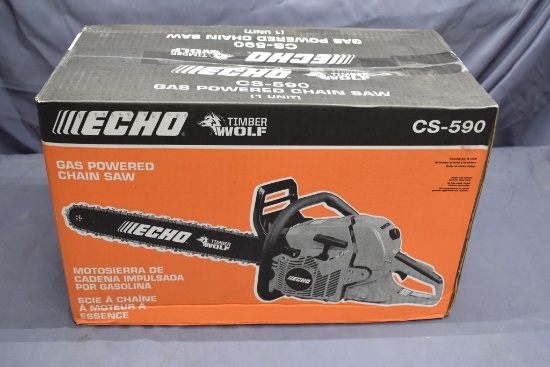 ECHO CS-590 20in bar, gas engine, NEW IN BOX!!!