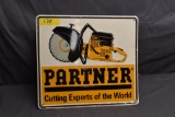 Partner metal sign