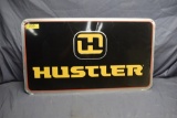 Hustler metal sign