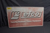 Efco metal sign