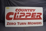 Country Clipper metal sign