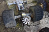 REAR MOWER HOUSING W/ TIRES & WHEELS