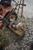 PUSH REEL LAWN MOWER W/ ENG PARTS MACHINE