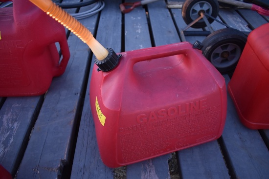 Gas Can 12663 5 gal. red plastic gas can