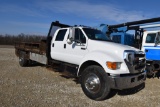 2006 FORD F750 12439 2006 Ford F750, 181,016 miles, crew cab, manual trans,