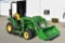 2018 JD 2032R, ONLY 225.3 ORIGINAL ONE OWNER  HRS!!, MFWD, 220R Loader w/ h