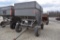J&M 250 bushel grey hopper wagon
