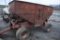 100 Bushel hopper wagon,  JI Case running  gear