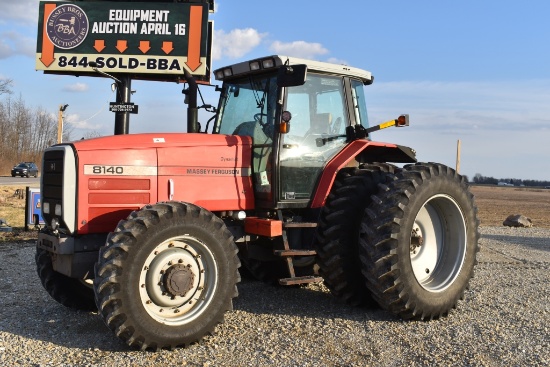 1998 Massey Ferguson 8140, 4,688.3hrs, MFWD,  rear duals 18.4-42, front tir
