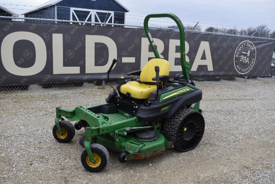 2016 JD Z930R, 938hrs, 54in deck, electric  lift, tweels, runs & drives goo