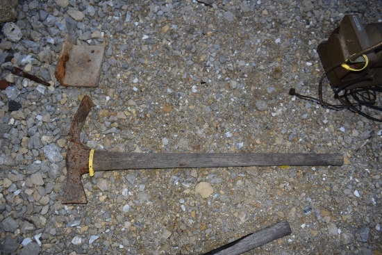 wood handled mattock