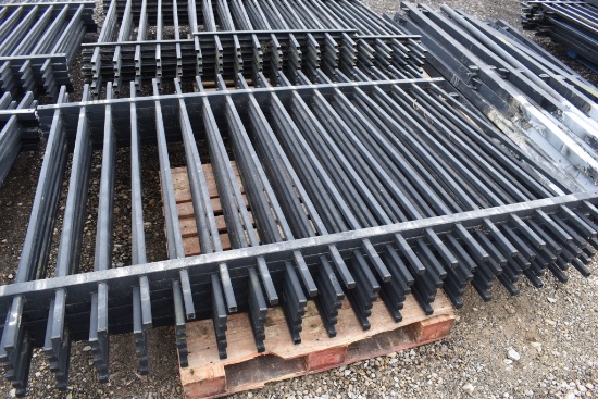 (6) Metal fencing panels