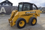 John Deere 260 skidsteer, 2,944.6hrs, 2  speed, foot controls, aux hydrauli