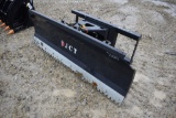 JCT 72 inch angle blade skidsteer mount;