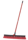 Libman 24in. Multi-Surface Push Broom â€”  60in.L Handle,