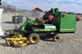 JD F910 front deck mower, 60in deck, bagger,  runs & drives!!