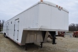 2001 Continental Cargo 48ft triple axle,  enclosed car hauler with garage ,