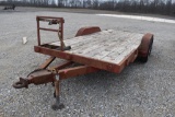 16 FT. TANDEM AXLE TRAILER, drop ramp,