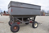 J&M 250 bushel grey hopper wagon,