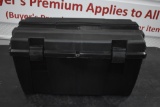 New 25 inch black plastic toolbox with  removeable top tray