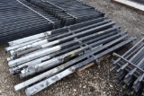 Approx 23 metal fence post 9ft tall