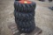 Forerunner 10-16.5 NHS  set/4 new 10-16.5  skid steer tires on Bobcat wheel