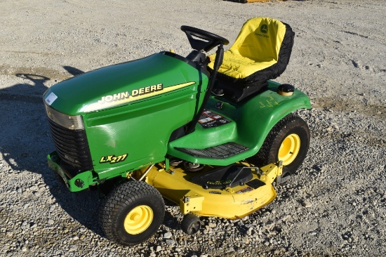 John Deere LX 277, 48in deck, hydrostatic  drive w/ cruise control, gas eng