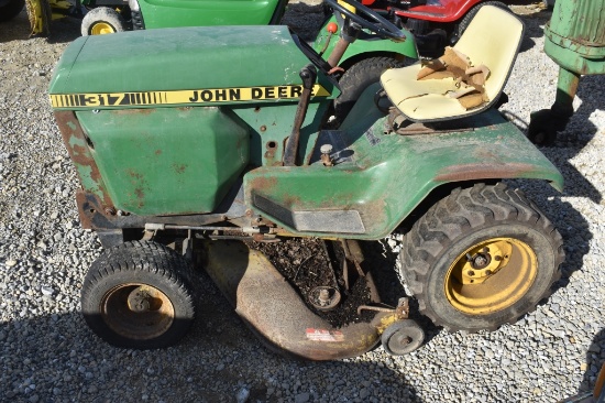 John Deere 317, riding mower, NON RUNNING,