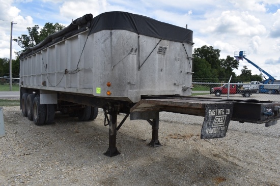 1974- 29ft, East Tri-Axle Dump Trailer, tarp,  end dump,