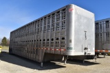 2015 Wilson 50Ft tandem axle, straght through  (no jail), paneled trailer,