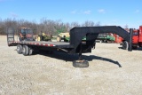 1994 May 25ft w/ 5ft dove, gooseneck trailer,  98in. wide, dual tandems, ra