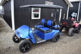 E-Z-GO Gas powered golf cart, rear seat, 4  person, custom rim, runs &drive