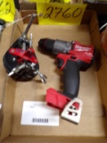 Milwaukee Drill, fuel 1/2 cordless, &  pipe  clamp