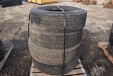 Set of Bridgestone tires, 295/75R-22.5
