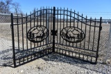 2023 GREATBEAR 14FT BI-PARTING WROUGHT IRON GATE 2