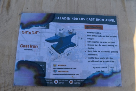 PALIDAN INDUSTRIAL CAST IRON ANVIL 25368